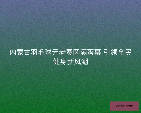 内蒙古羽毛球元老赛圆满落幕 引领全民健身新风潮